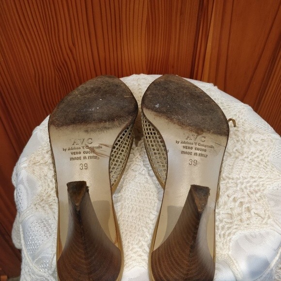 AVC Adriana V. Camanile Mesh Heels 39 Italy - Picture 4 of 7